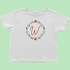 Personalized Initial Christmas Toddler T-Shirts (R-Z)