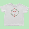 Personalized Initial Christmas Toddler T-Shirts (R-Z)