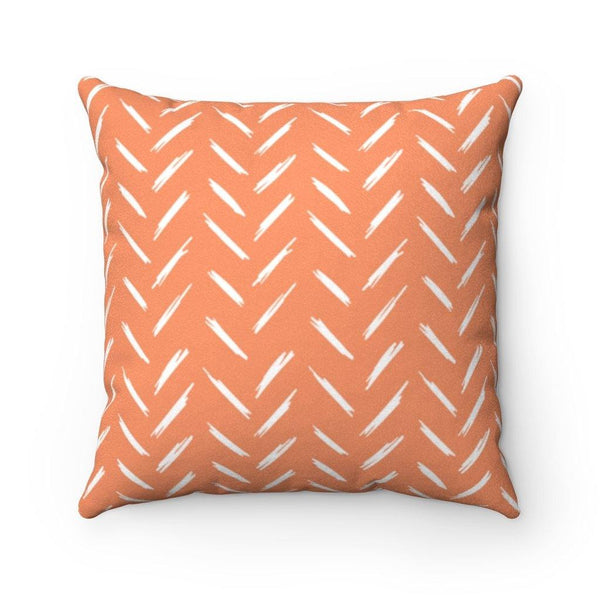 Brush Strokes Faux Suede Square Pillow - Original Family Shop