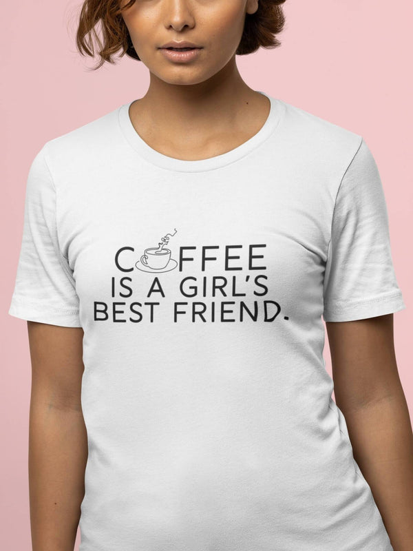 Coffee Is A Girl's Best Friend T-Shirt - Original Family Shop