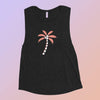 Coral Palm Tree Muscle Tank - Original Family Shop