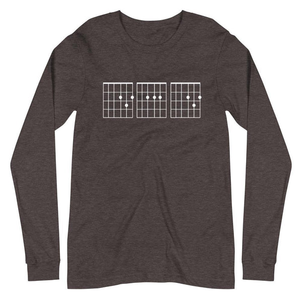 Dad Guitar Chord Long Sleeve Shirt - Original Family Shop