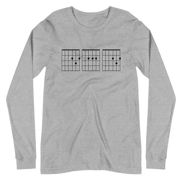 Dad Guitar Chord Long Sleeve Shirt - Original Family Shop
