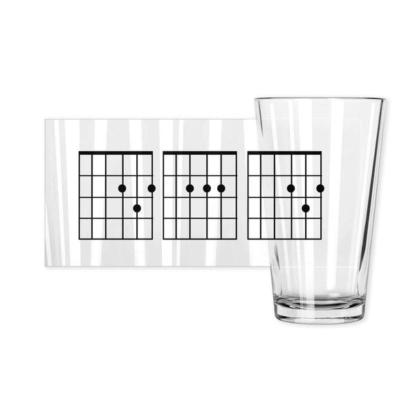 Dad Guitar Chord Pint Glass - Original Family Shop