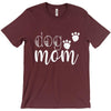 Dog Mom T-Shirt (Pebble Brown & Maroon) - Original Family Shop