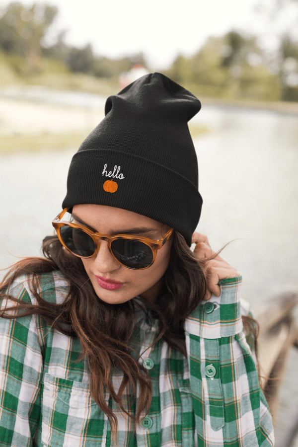 Hello Pumpkin Cuffed Beanie - Original Family Shop