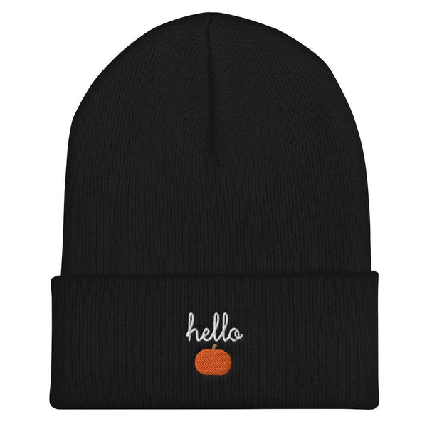 Hello Pumpkin Cuffed Beanie - Original Family Shop