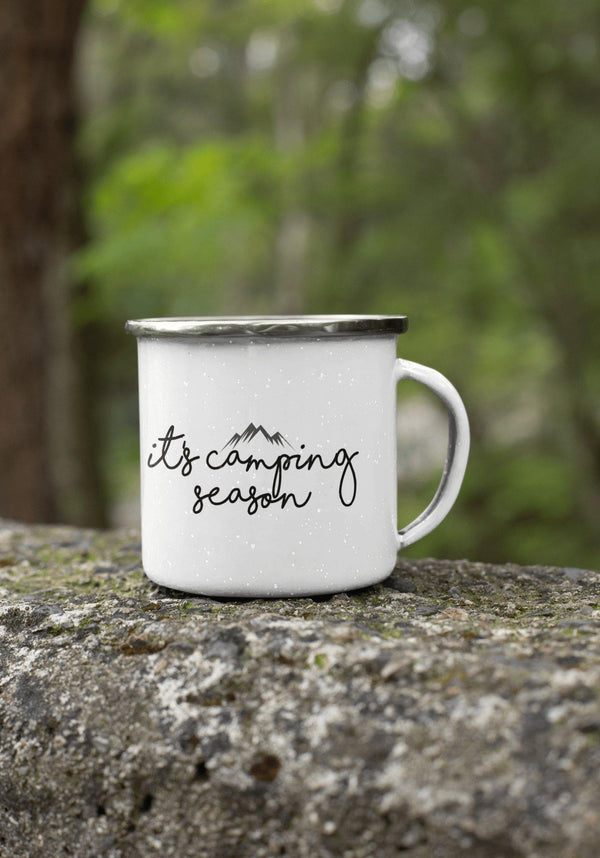 It's Camping Season Enamel Mug - Original Family Shop