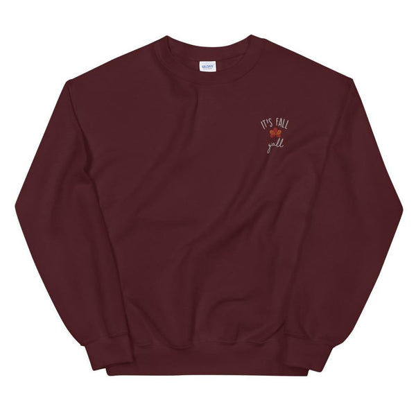 It's Fall Y'all Embroidered Sweatshirt - Original Family Shop