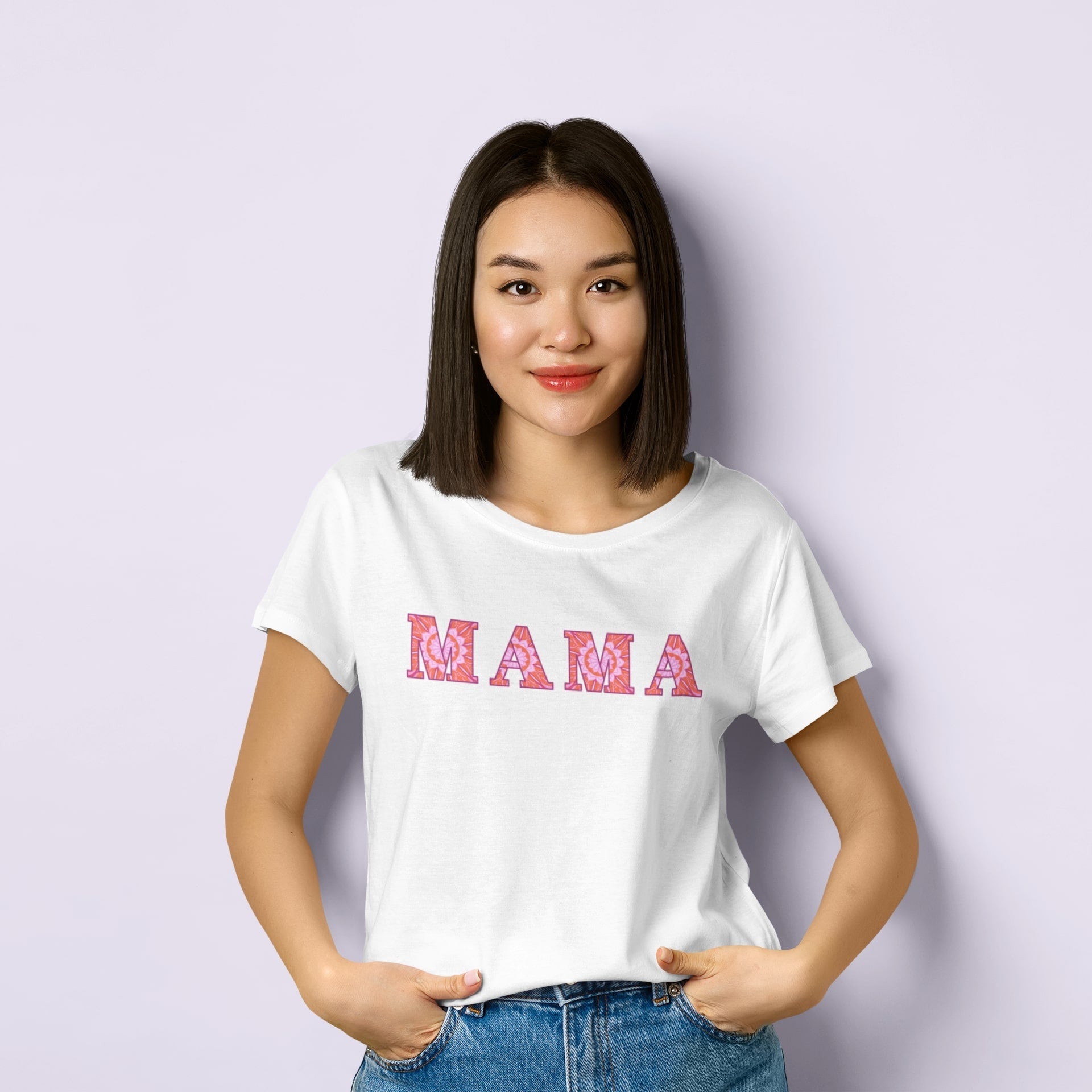 Simple Design Shop Mama Bear Pink T-Shirt 2XL