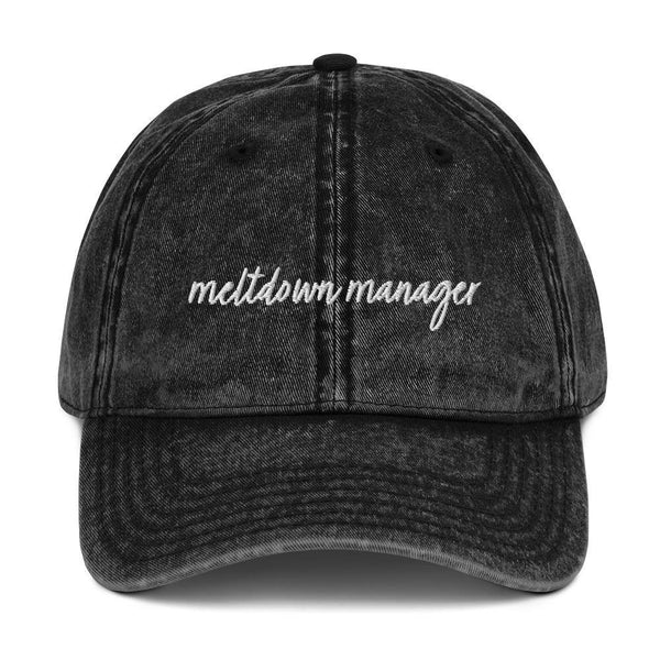 Meltdown Manager Vintage Cotton Twill Cap - Original Family Shop