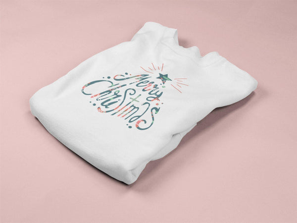 Merry Christmas Tree Unisex Fleece Pullover Sweatshirt - Original Family Shop