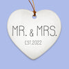 Mr. & Mrs. Personalized Porcelain Ornaments - Original Family Shop