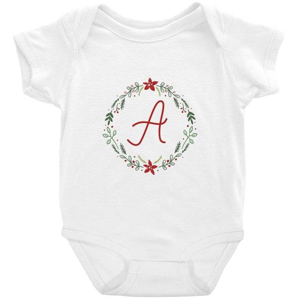 Personalized Initial Christmas Onesie (A-H) - Original Family Shop