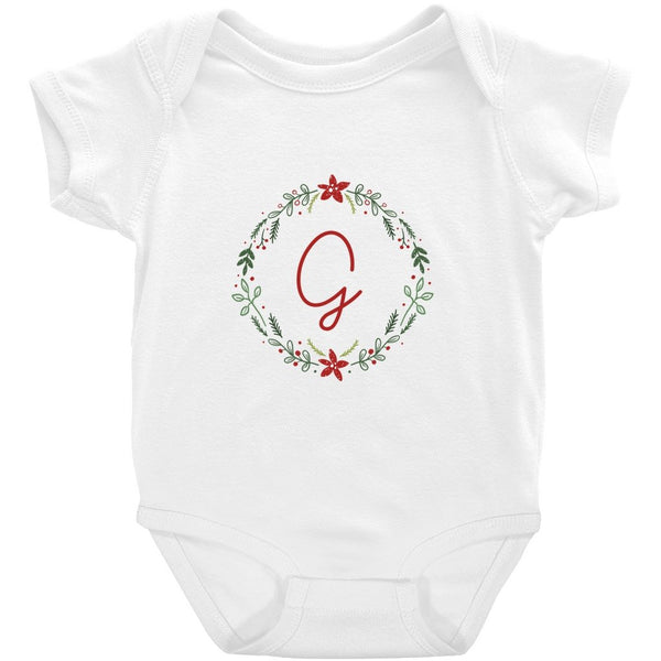 Personalized Initial Christmas Onesie (A-H) - Original Family Shop