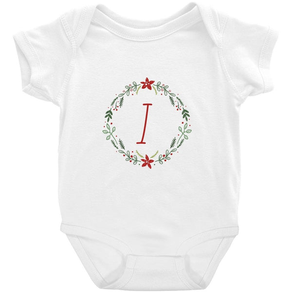 Personalized Initial Christmas Onesie (I-Q) - Original Family Shop