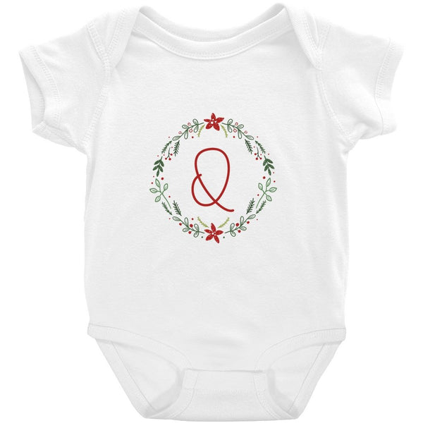 Personalized Initial Christmas Onesie (I-Q) - Original Family Shop