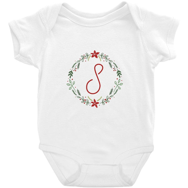 Personalized Initial Christmas Onesie (R-Z) - Original Family Shop