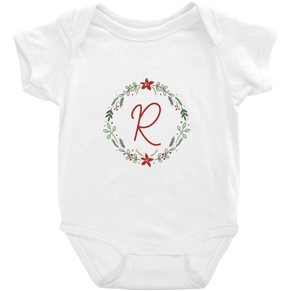 Personalized Initial Christmas Onesie (R-Z) - Original Family Shop