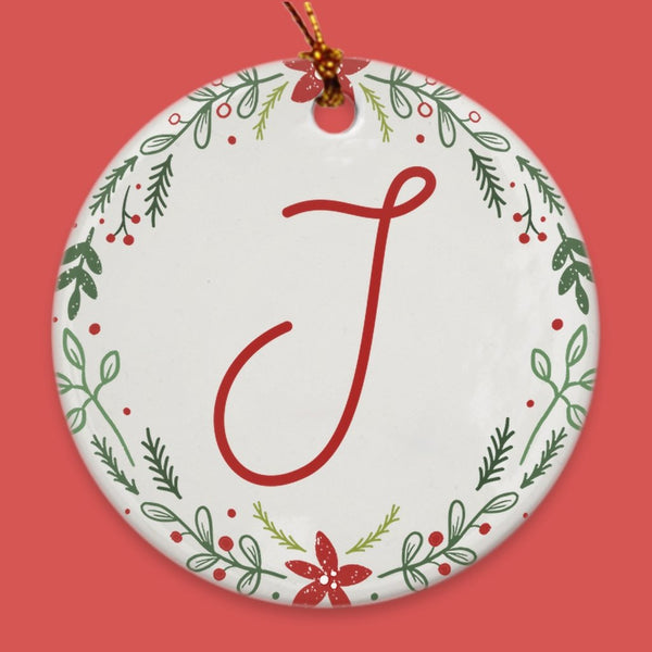 Personalized Monogram Porcelain Ornaments - Original Family Shop