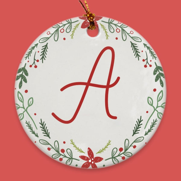 Personalized Monogram Porcelain Ornaments - Original Family Shop