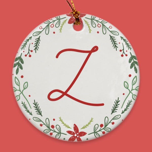 Personalized Monogram Porcelain Ornaments - Original Family Shop