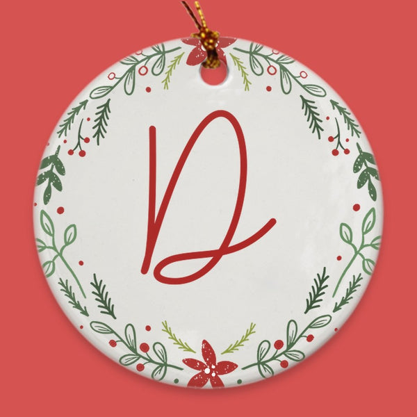 Personalized Monogram Porcelain Ornaments - Original Family Shop