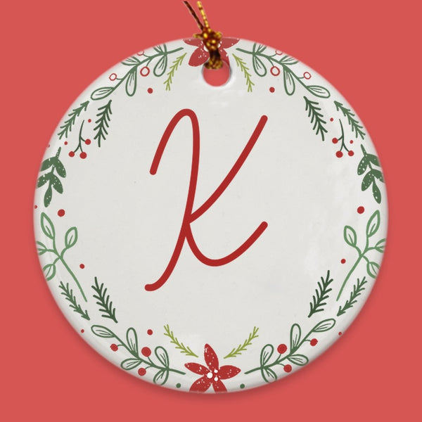 Personalized Monogram Porcelain Ornaments - Original Family Shop