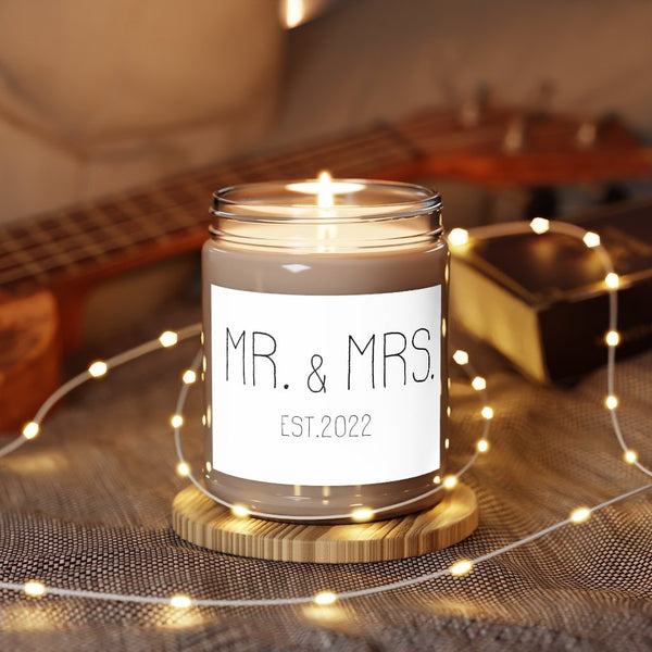 Personalized Mr. & Mrs. Aromatherapy 9 oz Candle - Original Family Shop