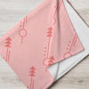 Pink Arrow Throw Blanket - Original Family