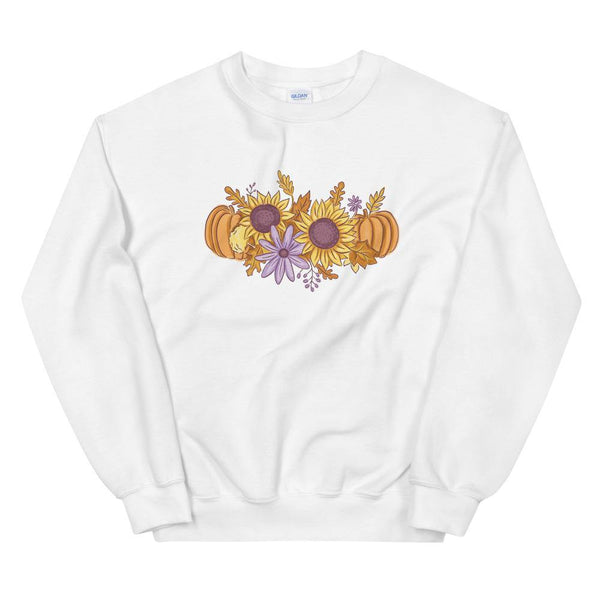 Pumpkin Floral Sweatshirt - Original Family Shop