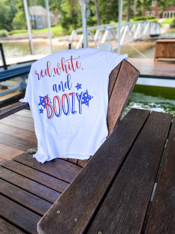 Red White And Boozy T-Shirt - Original Family Shop