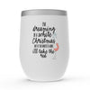 White Christmas Stemless Wine Tumbler - Original Family Shop