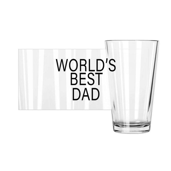 World's Best Dad Pint Glass - Original Family Shop